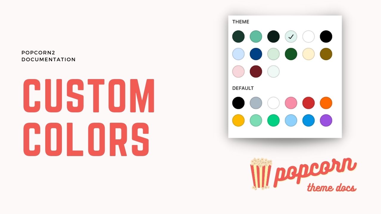 Site Editor : Custom Colors